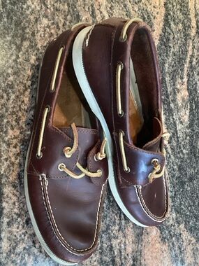 G.H. Bass & Co. Men's Dark Brown Leather Boat Shoes